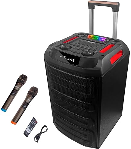 RHM K666 Karaoke Machine with Rich & Deep Bass, Powerful Sound, 2